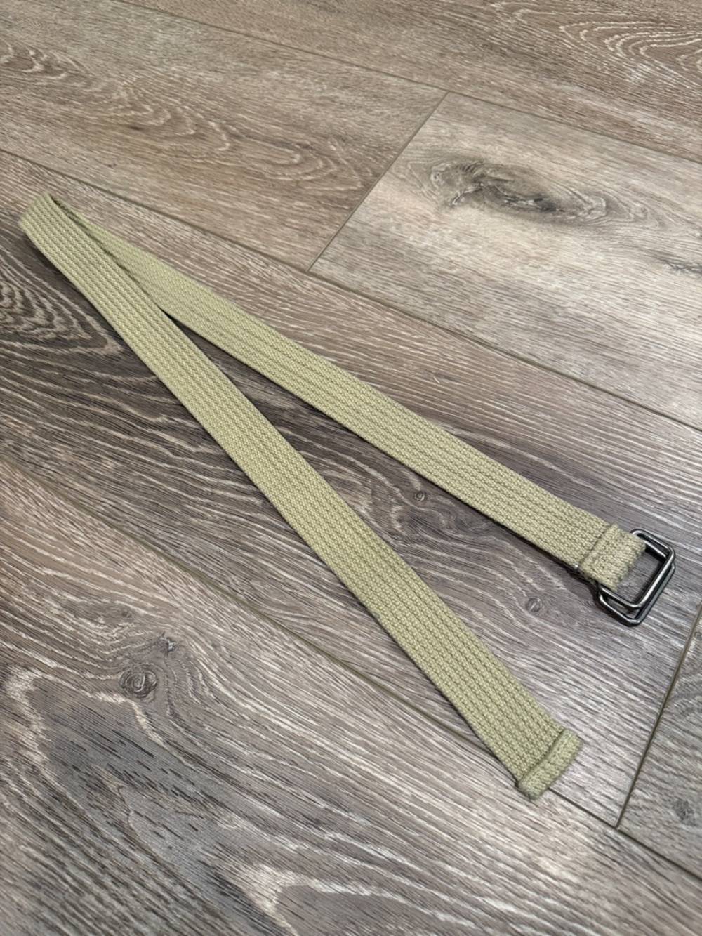 Buckle Men's Canvas Web Belt in Beige